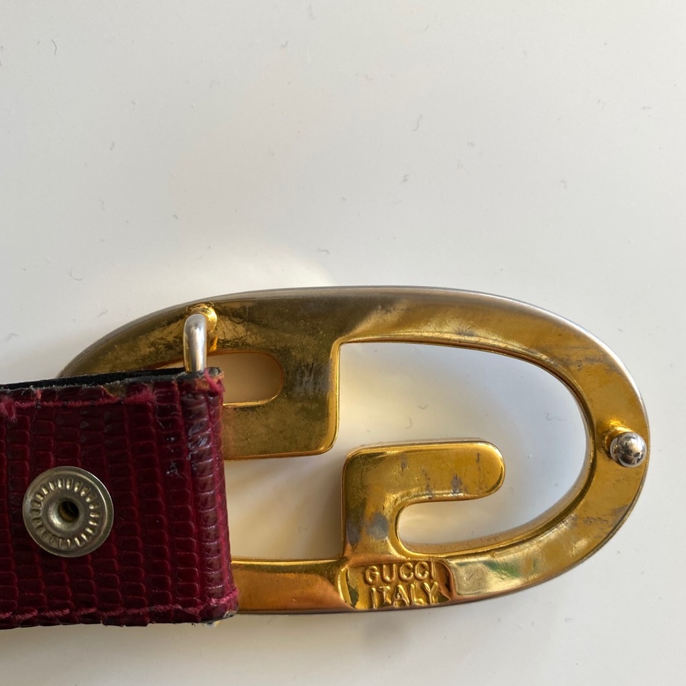 *MUST SELL!* Vintage Gucci Mixed Metal Belt - Picture 4 of 9